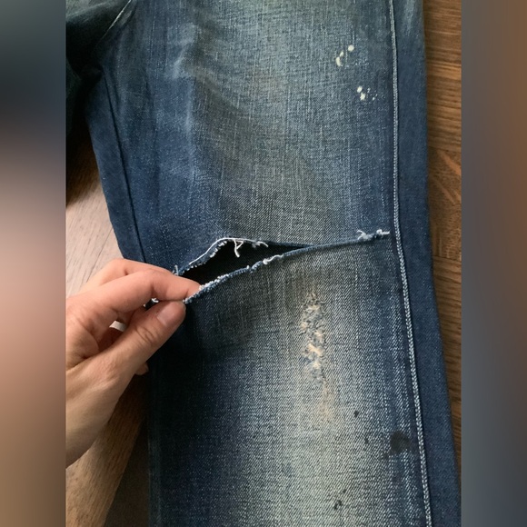 G-STAR RAW Distressed Paint Splatter Rips Fade Women’s Jeans Size 30 BRAND NEW - Picture 2 of 16